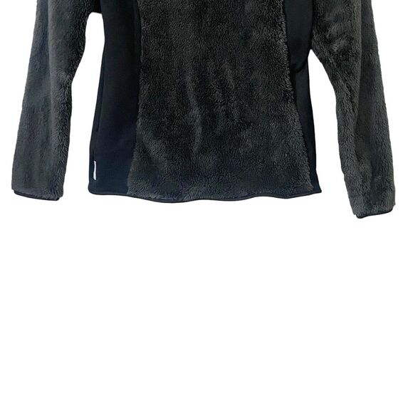 Columbia Womens Size Medium Plush Fleece Mixed Media Jacket Full Zip Black - Picture 9 of 12